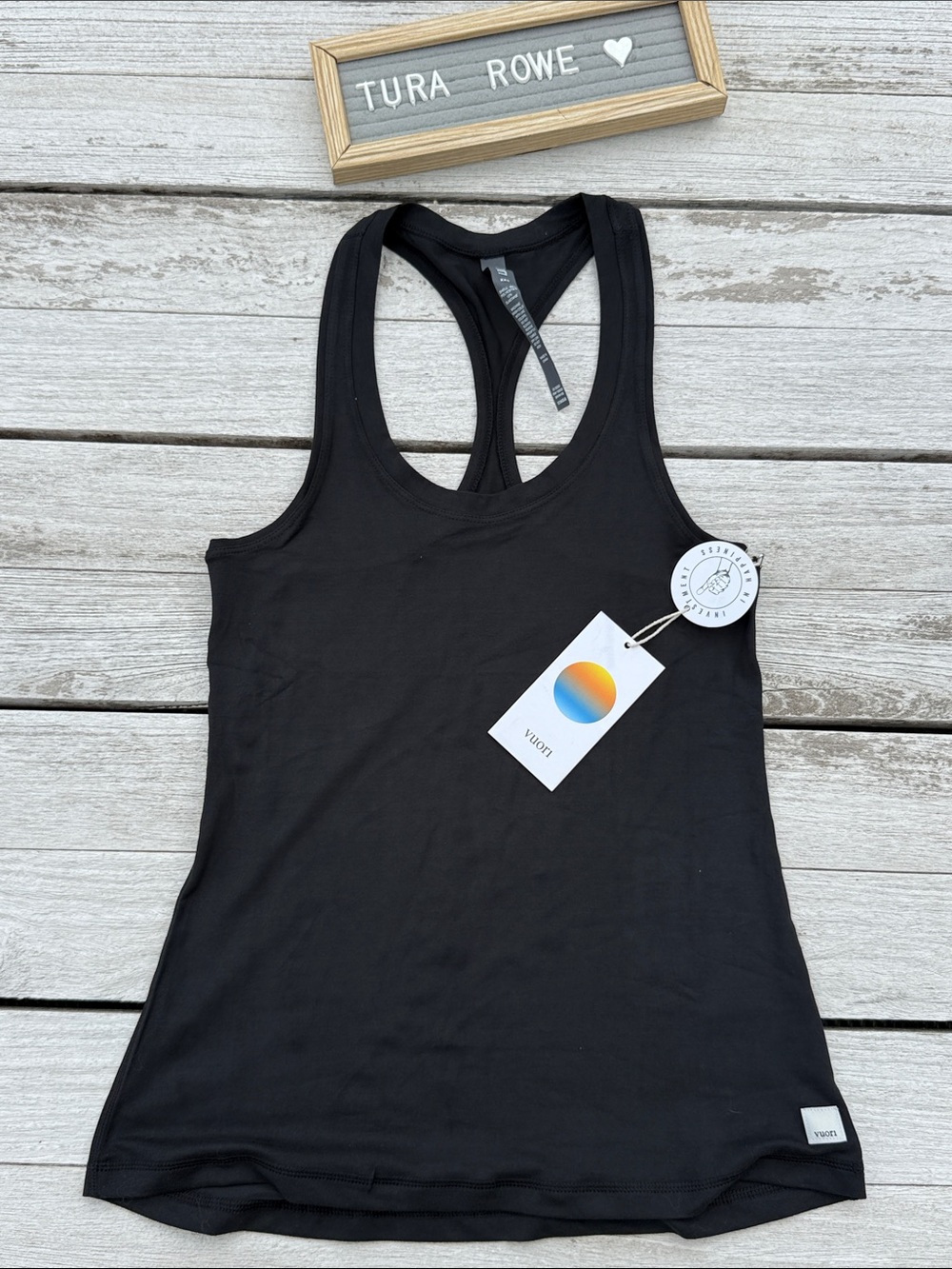 VUORI Lux Performance Tank Black Size XXS NWT 🖤